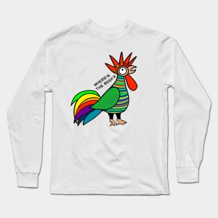 Colorful Rooster Long Sleeve T-Shirt